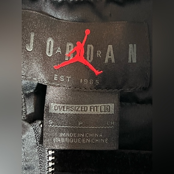 NWT JORDAN Flight Renegade Lost and Found Black Bomber Jacket Sz S - Picture 12 of 14